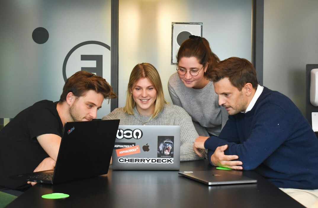 corporate team coding session